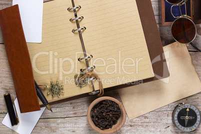 Clove spice and note pad