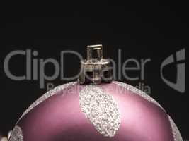 Christmas bauble on a dark background