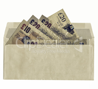 Vintage Money in envelope