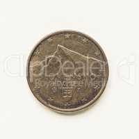 Vintage Slovak 5 cent coin