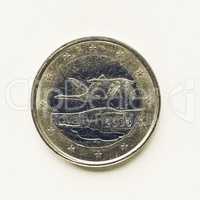 Vintage Finnish 1 Euro coin