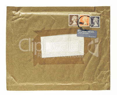 Vintage looking Letter envelope