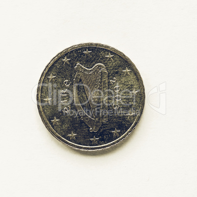 Vintage Irish 10 cent coin