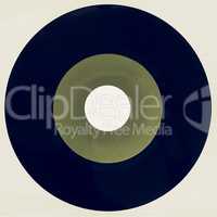Vintage looking Vinyl record isolated