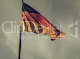 Vintage looking German flag