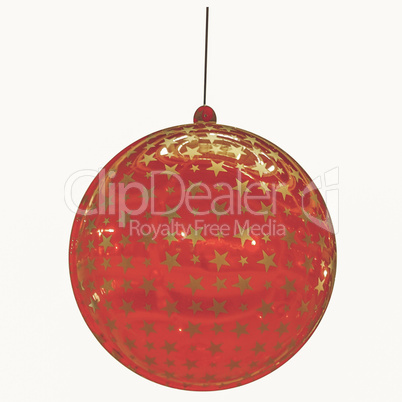 Vintage looking Christmas bauble