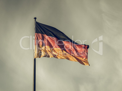 Vintage looking German flag