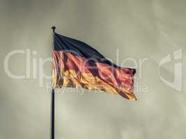 Vintage looking German flag