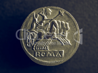 Vintage Roman coin