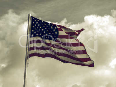 Vintage looking USA flag