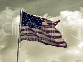 Vintage looking USA flag