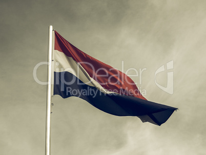Vintage looking Flag of Luxembourg