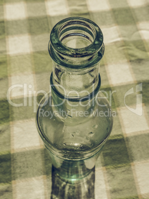 Vintage looking Bottle on a table