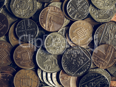 Vintage Pound coins