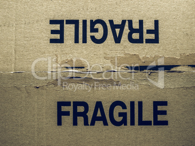 Vintage looking Fragile Vintage looking Fragile