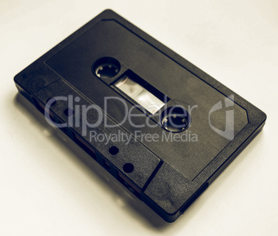 Vintage looking Black tape cassette
