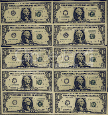Vintage Dollar notes 1 Dollar