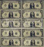 Vintage Dollar notes 1 Dollar