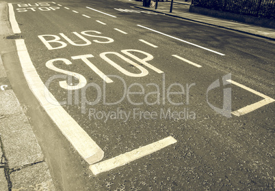 Vintage looking Bus stop