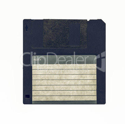 Vintage looking Magnetic floppy disc