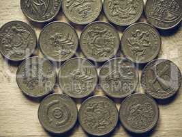 Vintage Pound coins
