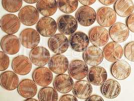 Vintage Dollar coins 1 cent