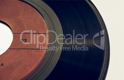 Vintage looking Vinyl record