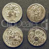 Vintage Roman coins