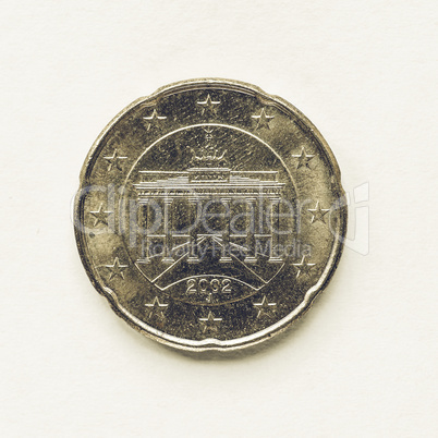 Vintage German 20 cent coin