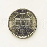 Vintage German 20 cent coin