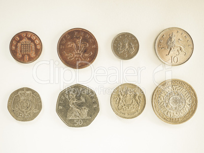 Vintage Pound coin series