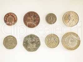 Vintage Pound coin series