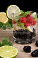 Lemonade with berries