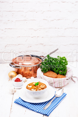 True North German mock turtle soup with mushrooms