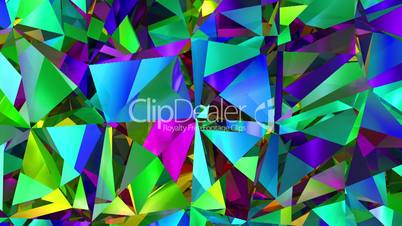 Diamonds Refraction Background Looped. HD 1080.