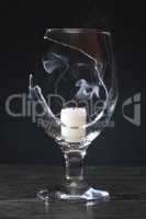 Smoke In Wineglass