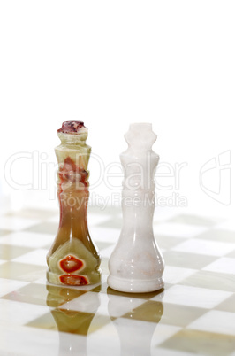 Chess Kings On White
