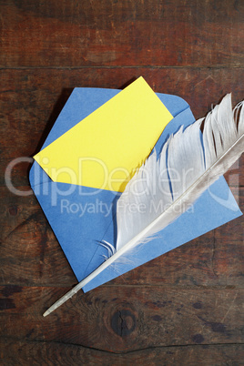 Envelope And Feather