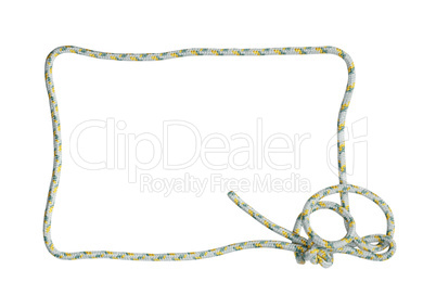 Rope Frame On White