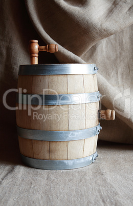 Oak Barrel On Canvas