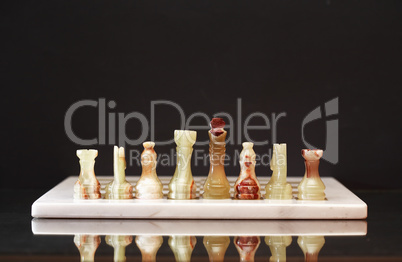 Chess Pieces On Board