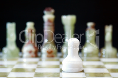 Chess Pieces On Board