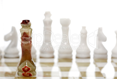 Chess Pieces On Board