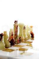 Chess Game On White