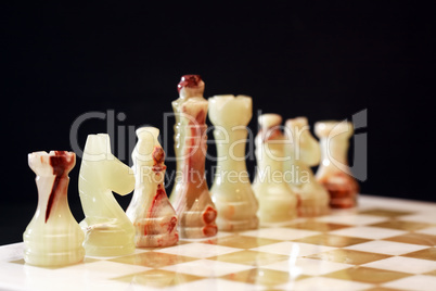 Chess Pieces On Board