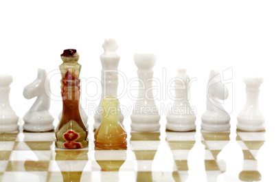 Chess Pieces On Board