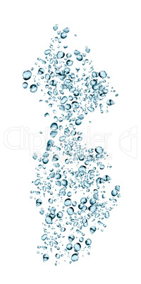 Water Drops On White