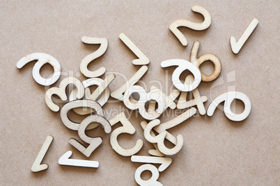 Wooden Digits Set