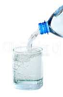 Mineral Water On White