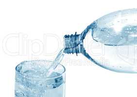 Mineral Water On White
